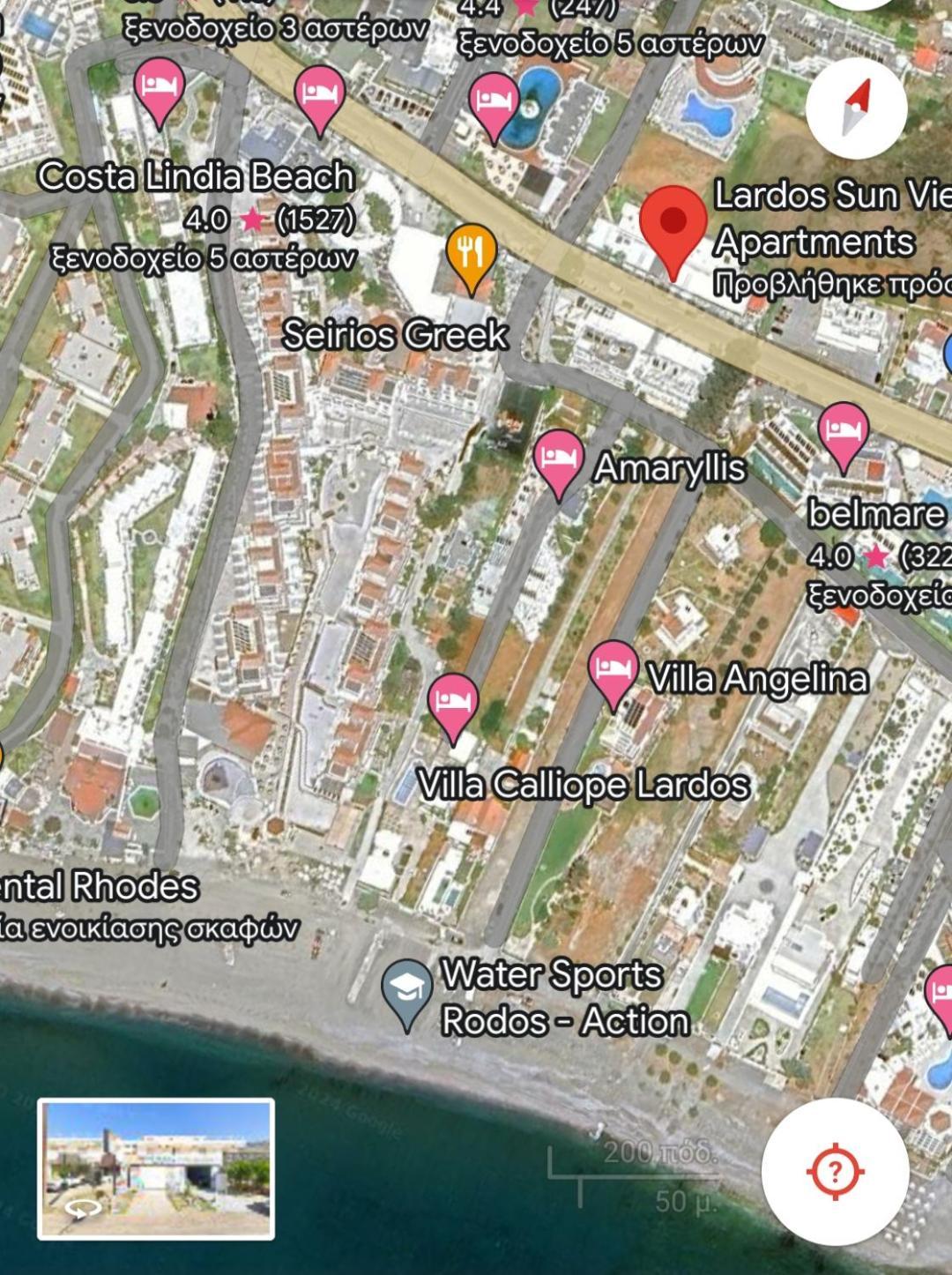 Lardos Sun View Apartments Luaran gambar